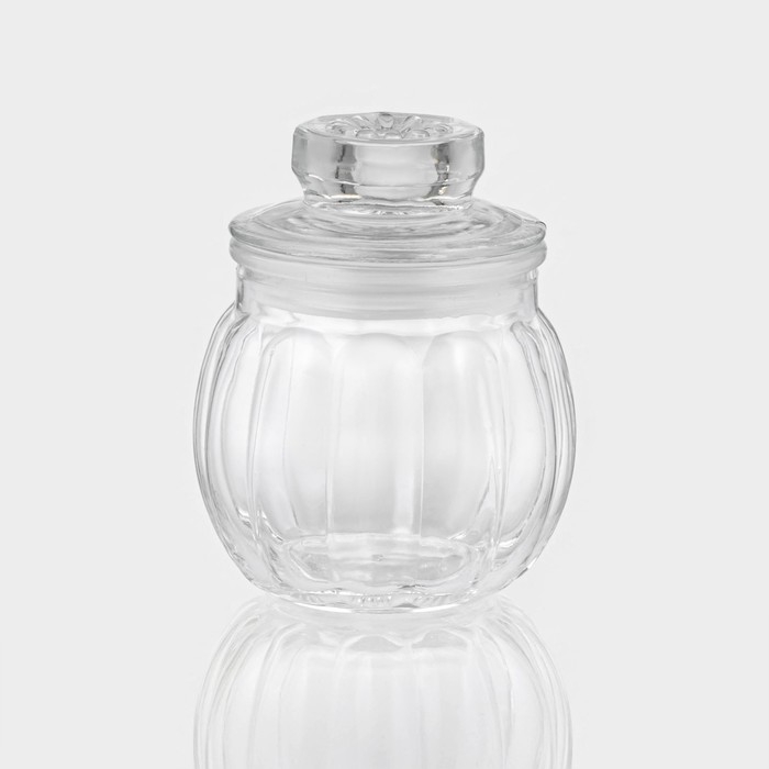Банка стеклянная для хранения сыпучих продуктов &laquo;Тыковка&raquo;, 200 мл, 8&times;10 см