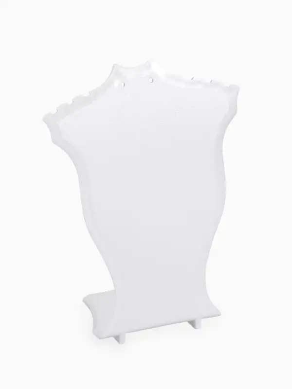 Подставка под кулоны, цепочки и серьги QF, 10&times;4.3&times;12 см, белая