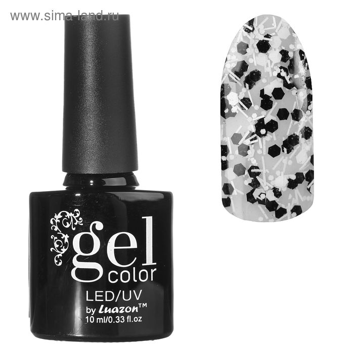 Гель-лак для ногтей 3-х фазный LED/UV с камифубуки, 09-12 чёрный, 10 мл Гель-лак для ногтей 3-х фазный LED/UV с камифубуки, 09-12 чёрный, 10 мл