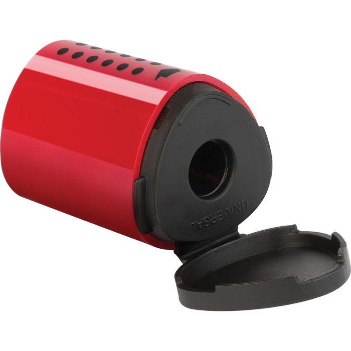 Точилка пластиковая Faber-Castell Grip 2001 Mini, 1 отверстие, контейнер, красно-синяя Точилка пластиковая Faber-Castell Grip 2001 Mini, 1 отверстие, контейнер, красно-синяя