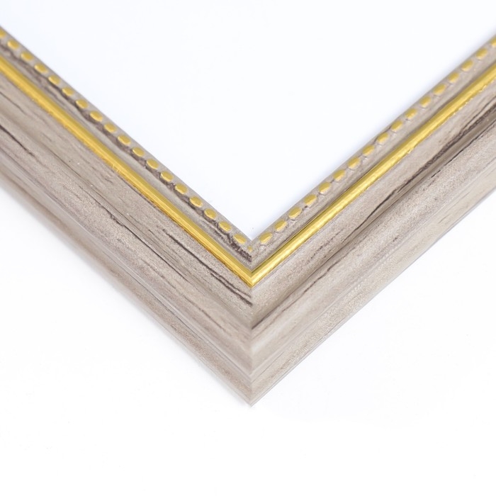 Фоторамка пластик 20х25 см Фоторамка пластик 20х25 см "Эко-стиль с золотой рамкой" 28х23 см