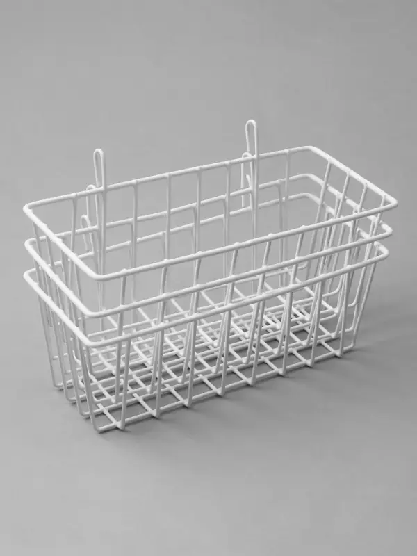 Корзина на сетку, 23&times;9&times;10 см, цвет белый