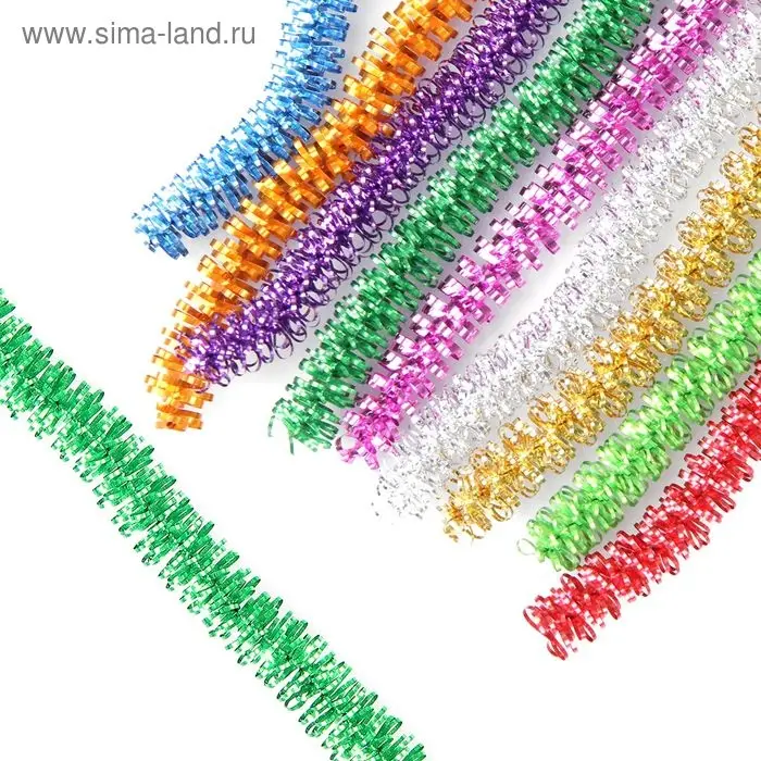 Мишура новогодняя «Фортуна», d-1,2 см, L-200 см, МИКС Мишура новогодняя «Фортуна», d-1,2 см, L-200 см, МИКС