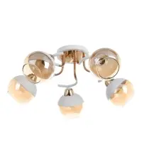 Люстра потолочная BayerLux &laquo;Анден&raquo;, 5хЕ27, 40 Вт, бело-золотой, 57&times;57&times;22 см