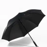 Зонт - трость полуавтоматический &laquo;Однотонный&raquo;, 8 спиц, R=60/70 см, d=120 см, чёрный