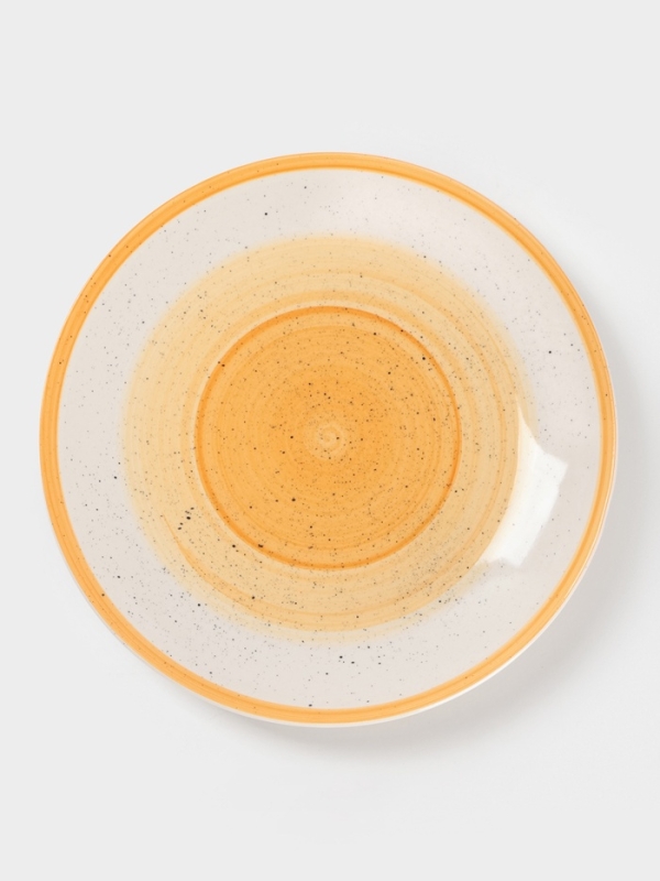 Тарелка десертная Доляна "А-ля Прима" 19см, 19,5х2, цвет оранжевый