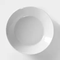 Блюдце Добрушский завод &laquo;Бельё&raquo;, d=14 см, фарфор, белое