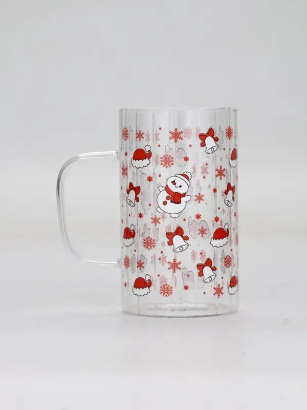 Кружка стеклянная «Новый год», 350 мл