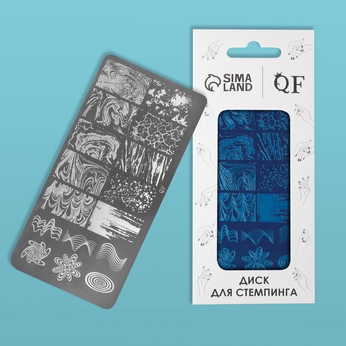 Диск для стемпинга металлический «Узор», 12 × 6 см Диск для стемпинга металлический «Узор», 12 × 6 см