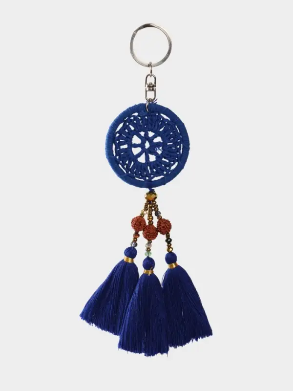 Брелок Брелок "Ловец снов" 19 см, цв. синий