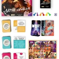 Настольная игра психологическая &laquo;Моя семья&raquo; с метафорическими картами, 110 карт, игровое поле, кубик, 16+