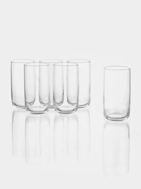 Набор стаканов Paşabah&ccedil;e &laquo;Айконик&raquo;, 365 мл, 6 шт., стекло, прозрачный