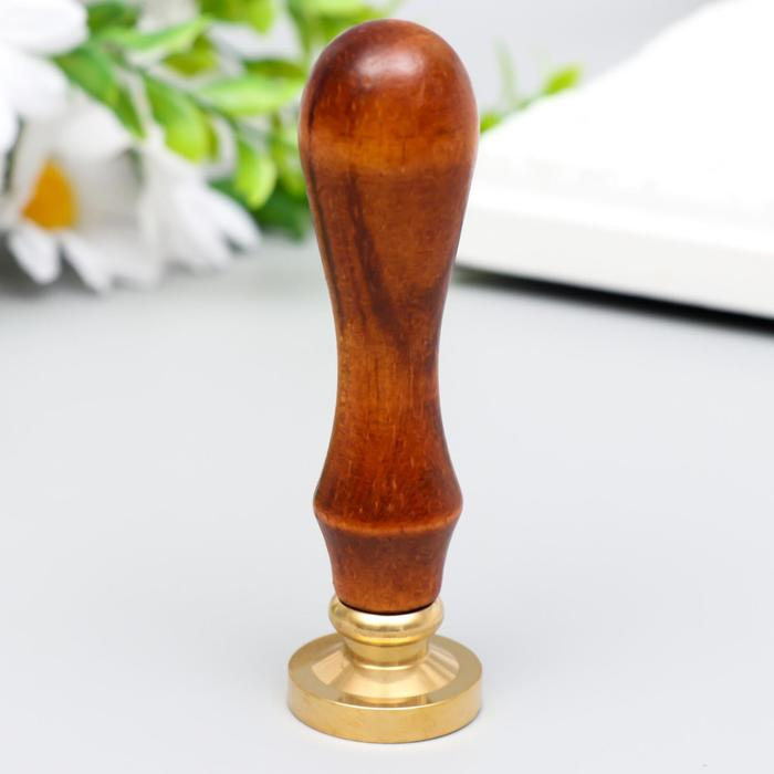 Печать для сургуча с деревянной ручкой "Деревце с молодыми листьями" 9х2,5х2,5 см