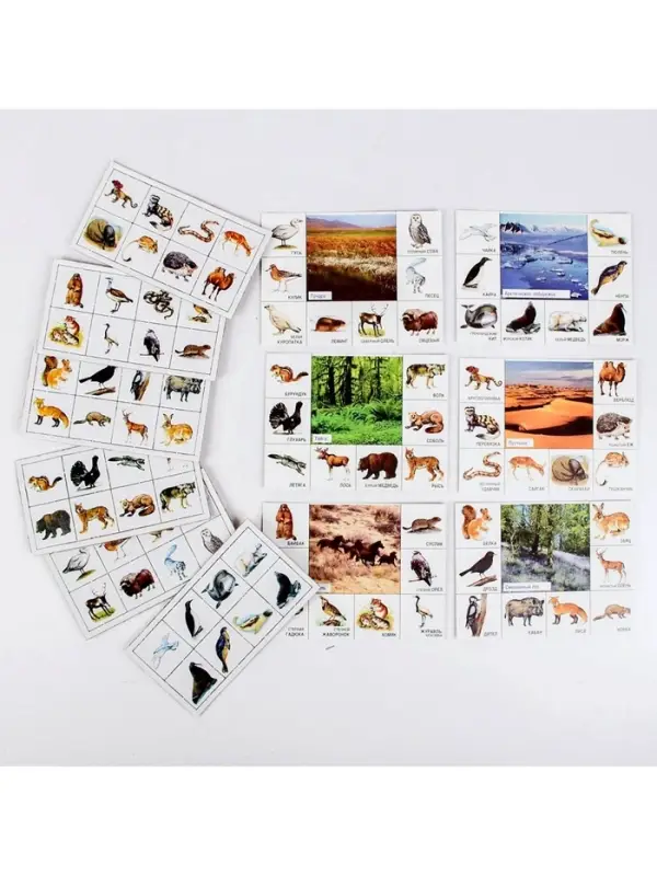 Лото детское Десятое Королевство &laquo;Кто где живёт?&raquo;, МИКС