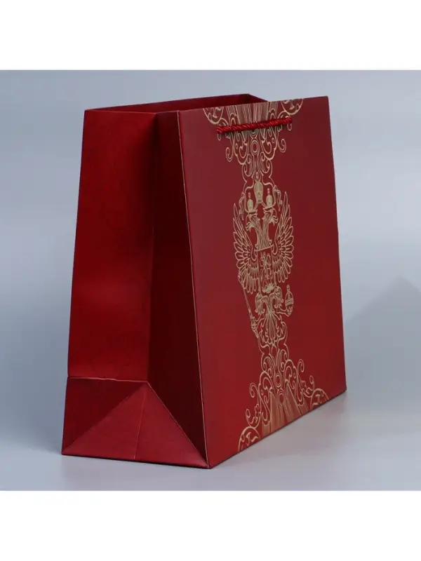 Пакет подарочный, упаковка, &laquo;Россия с тобой&raquo;, 32&times;26&times;12 см