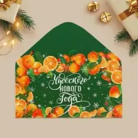 Конверт для денег «Чудесного Нового года», 16.5×8 см