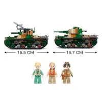 Конструктор Армия Sluban &laquo;Танк&raquo;, 2 варианта сборки, 563 детали