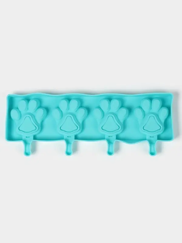 Форма для мороженого &laquo;Лапки&raquo;, силикон, 26&times;14 см, 4 ячейки (8.5&times;8.5 см), МИКС