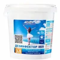 Медленный стабилизированный хлор Aqualeon комплексный таб. 200 г, 1 кг