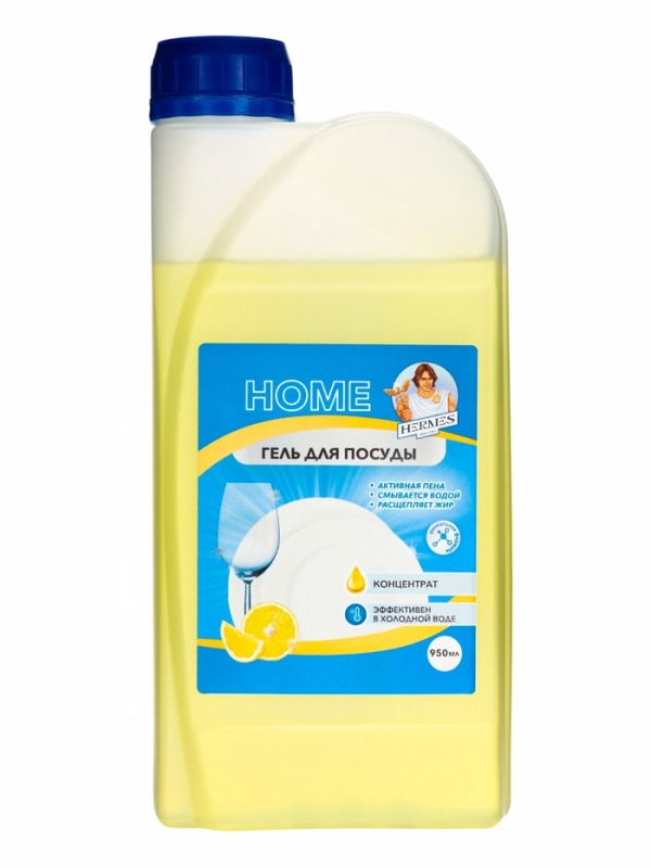 Гель для мытья посуды HERMES INDUSTRY Home Crock Лимон, 950 мл Гель для мытья посуды HERMES INDUSTRY Home Crock Лимон, 950 мл