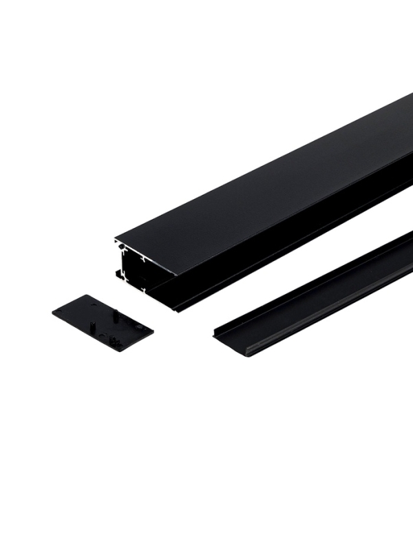 Шинопровод трековый магнитный «Broad», однофазный, открытый монтаж, 2 м, чёрный