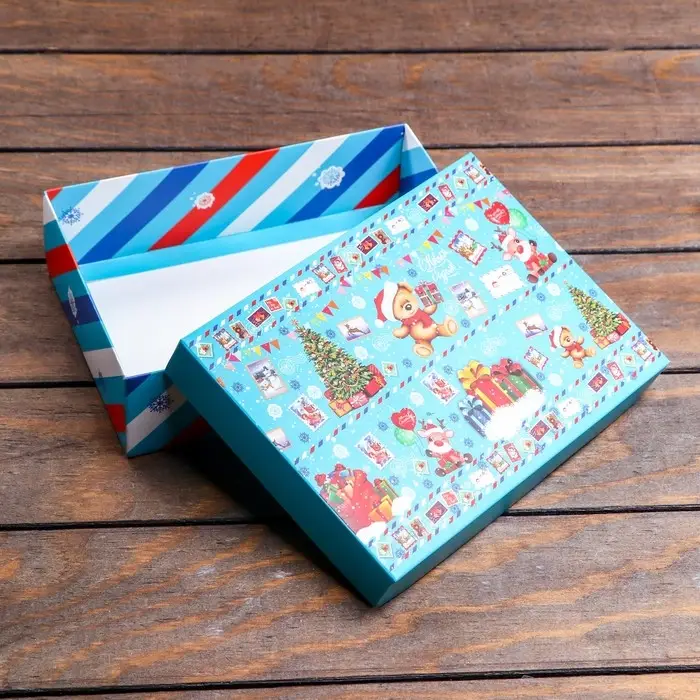 Подарочная коробка сборная «Зимушка», 21×15×5.7 см Подарочная коробка сборная «Зимушка», 21×15×5.7 см