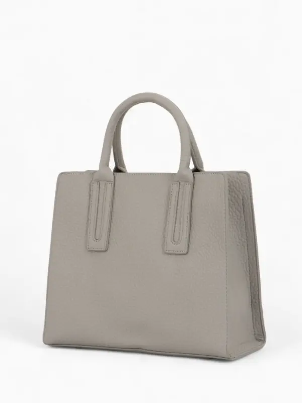 Сумка женская тоут TEXTURA на молнии, 29&times;10&times;25 см, однотонная, серая