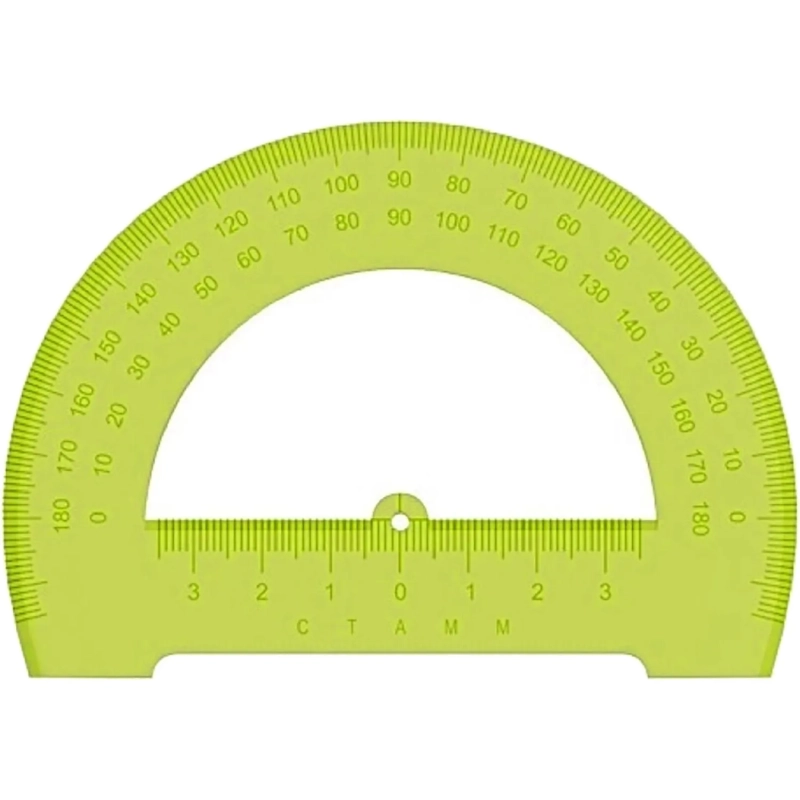 Транспортир 12см,NEON &nbsp; Cristal &nbsp;цвет ассорти ТР-31