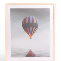 Фоторамка ПВХ на 1 фото Ellis 40&times;50 см, с паспарту, натуральный (пластиковый экран)