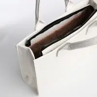 Сумка женская тоут TEXTURA на молнии, 33&times;9&times;23 см, белая