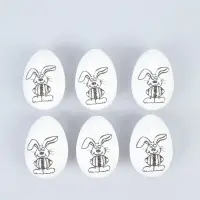 Набор для творчества "Пасхальный кролик" под роспись, набор 6 шт, пенопласт