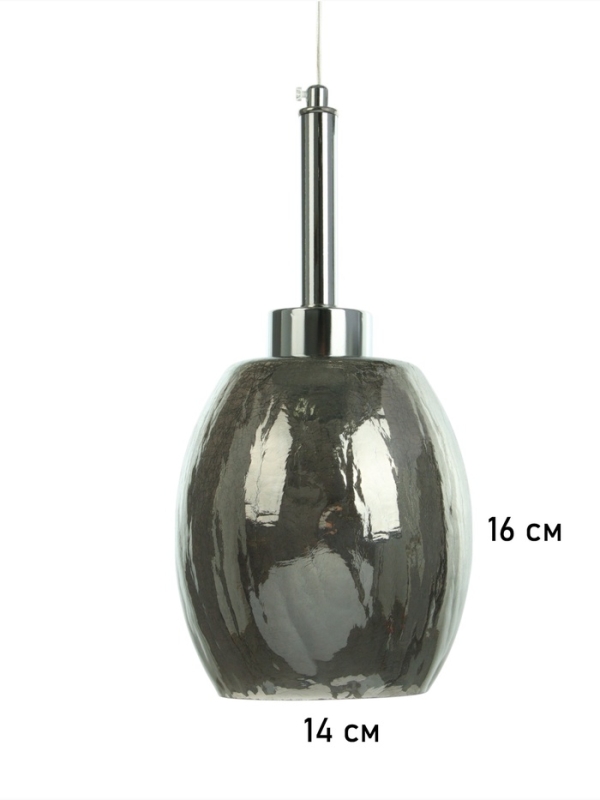 Бра «Кейти» 1х40Вт Е27 серебро 23х14х47+80см