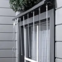 Гирлянда &laquo;Сосульки&raquo; 3&times;0.5 м, IP44, прозрачная нить, 288 LED, свечение белое с эффектом стекания, 12 В