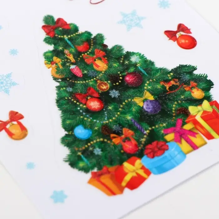 Наклейка со светящимся слоем «Елочка», 10,5 х 14,8 см Наклейка со светящимся слоем «Елочка», 10,5 х 14,8 см