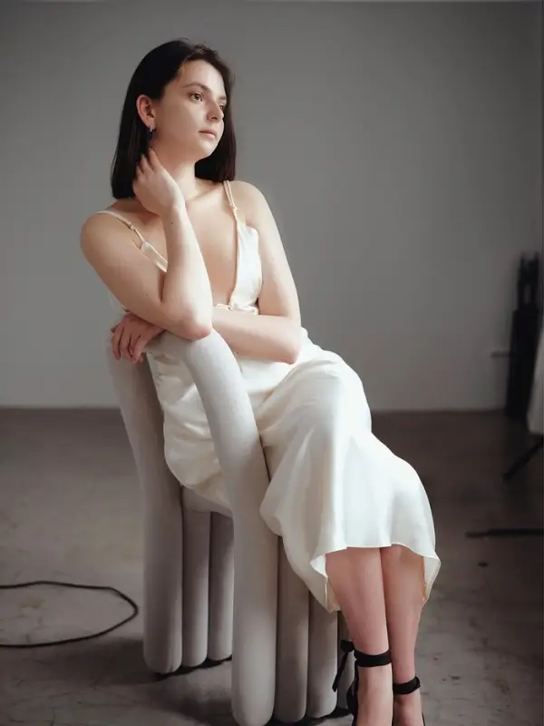 Серьги со стразами &laquo;Сердце&raquo;, мерцание, синие в серебре