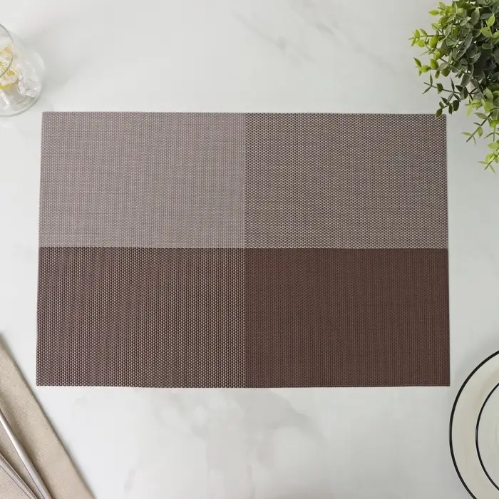 Салфетка сервировочная на стол &laquo;Настроение&raquo;, 45&times;30 см, коричневая