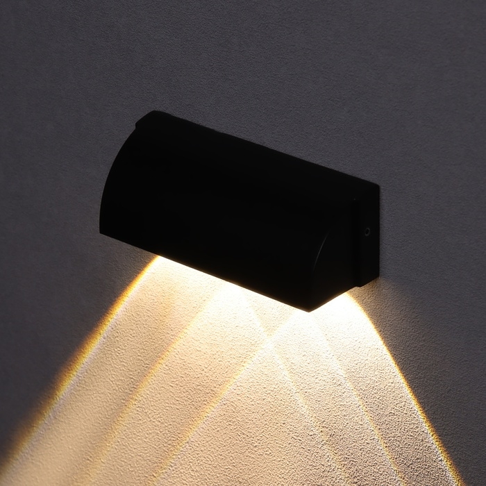 Светильник фасадный «Каскад», FSD-093, 3 Вт, 3000К, 3 луча, IP65, 220 В, металл, черный Светильник фасадный «Каскад», FSD-093, 3 Вт, 3000К, 3 луча, IP65, 220 В, металл, черный