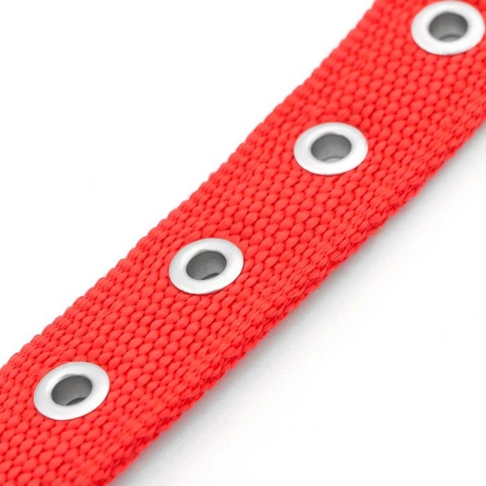 Ошейник Ошейник "Комфорт" комбинированный, 55 х 2,5 см, ОШ 40-50 см, красный