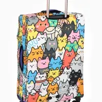 Чехол для чемодана &laquo;Котики&raquo;, 20", разноцветный