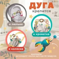 Развивающая дуга Крошка Я &laquo;Улитка&raquo;, с подвижными элементами