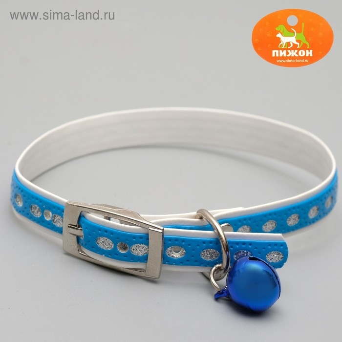 Ошейник из искусственной кожи с блестками, 32 х 1 см, микс цветов Ошейник из искусственной кожи с блестками, 32 х 1 см, микс цветов