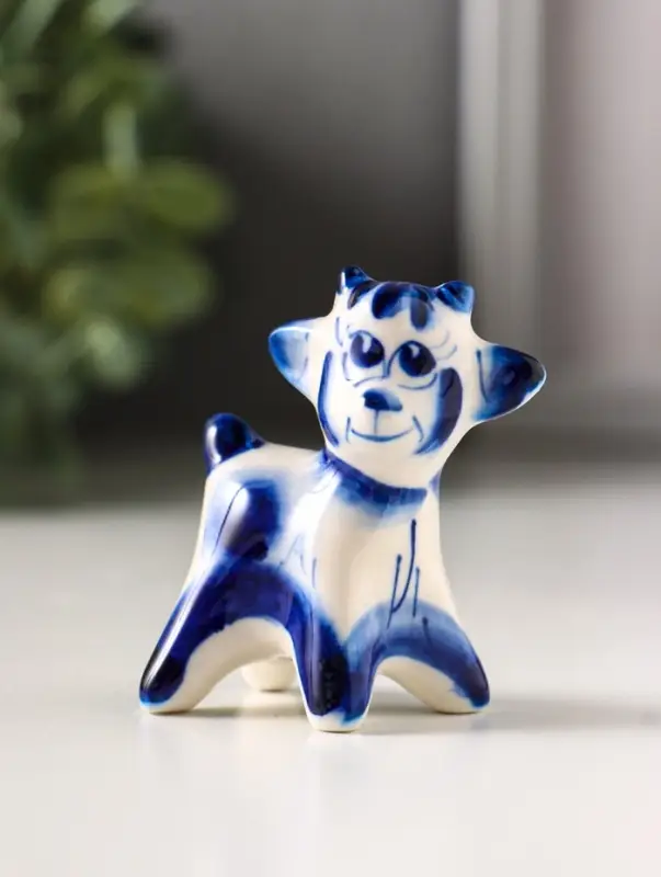 Фигурка фарфор &laquo;Сеня козлёнок&raquo;, 5.5 см, гжель