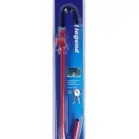 Замок противоугонный на руль автомобиля, металл, красный, 53 см