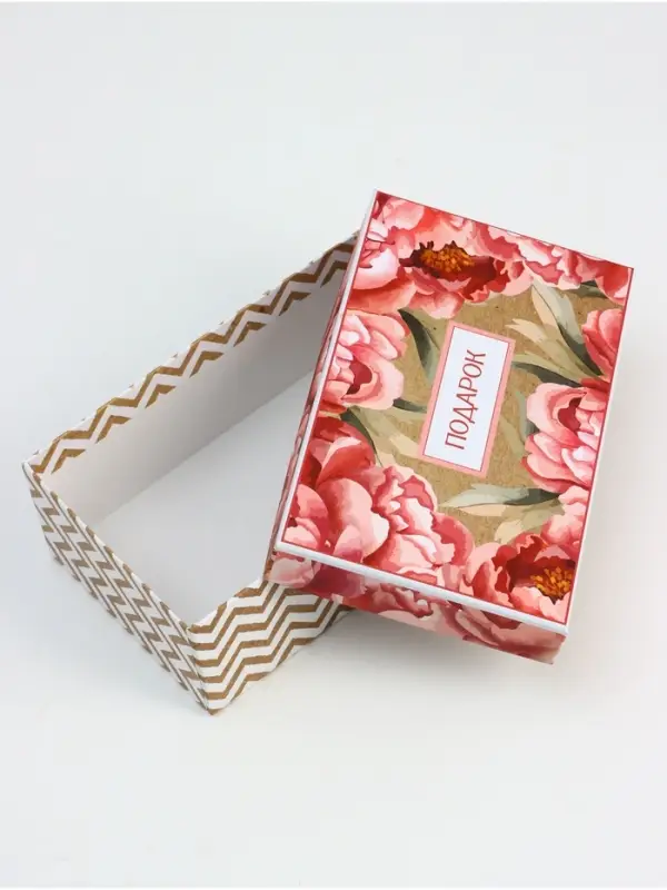 Набор подарочных коробок 10 в 1 Flowers, 32.5&times;20&times;12.5 - 12&times;7&times;4 см