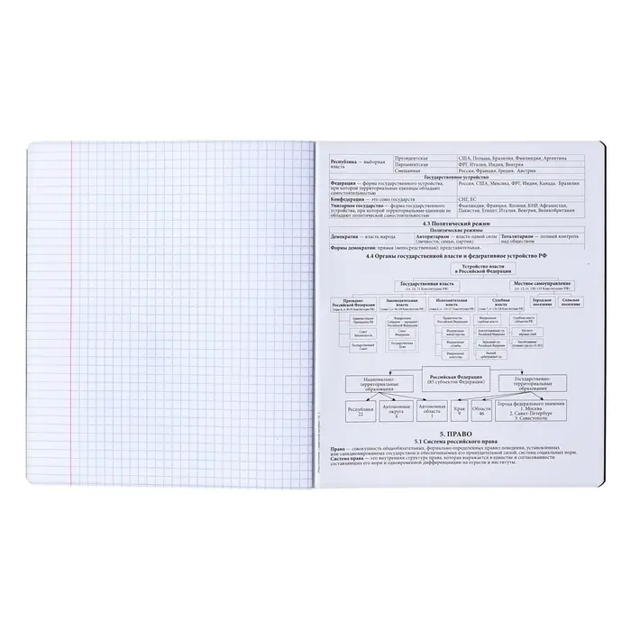 Набор предметных тетрадей ErichKrause &laquo;Зри в корень&raquo;, 12 предметов, 48 листов, со справочным материалом, пластиковая обложка