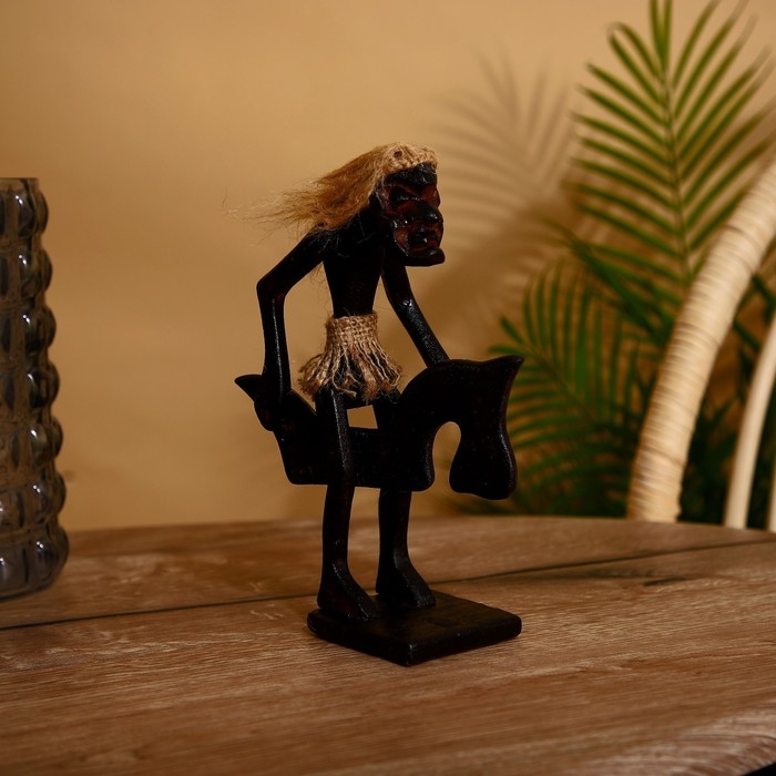 Сувенир «Абориген на коне», 14×7×23 см, дерево Сувенир «Абориген на коне», 14×7×23 см, дерево