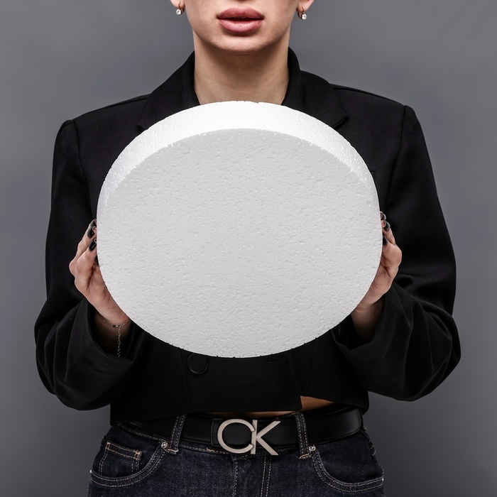 Флористическая основа из пенопласта Флористическая основа из пенопласта "Диск", 30 х 5 см