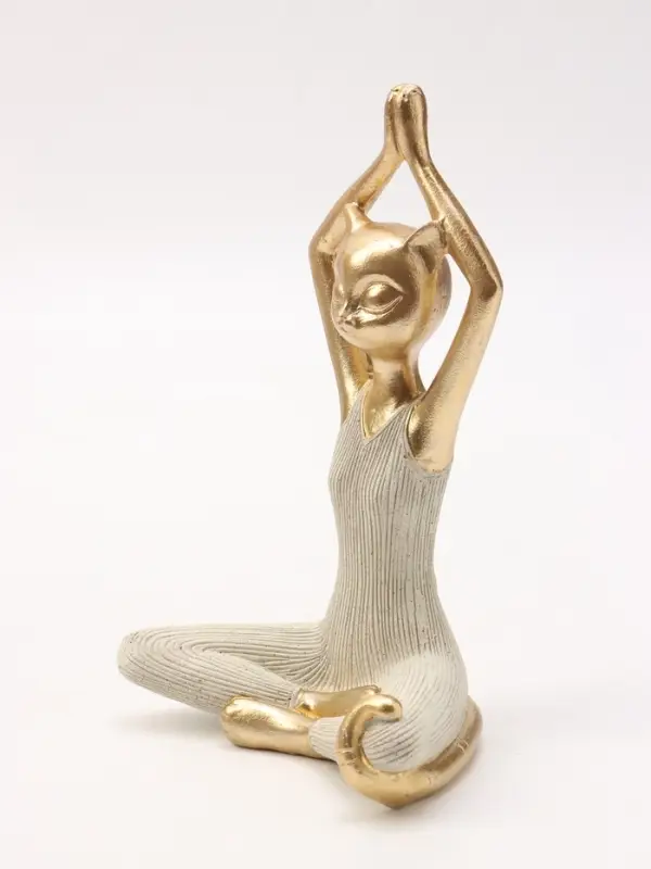 Фигура интерьерная &laquo;Кошка - йогиня&raquo;, 13&times;9.5&times;20.3 см