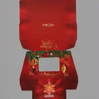 Коробка подарочная, самосборная &laquo;Елочные шарики&raquo;, 10&times;8&times;3.5 см