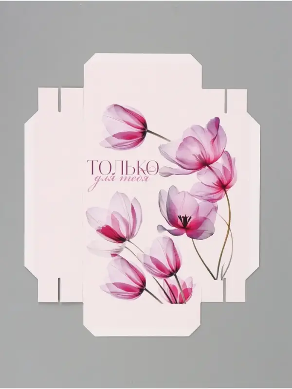 Коробка подарочная складная &laquo;Цветы&raquo;, 21&times;15&times;7 см